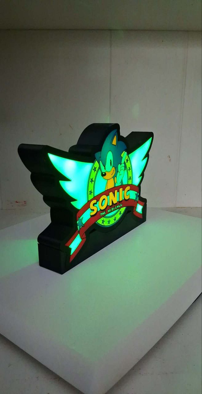 Sonic LED light box – custom 3D printed – Lit Layer Creations